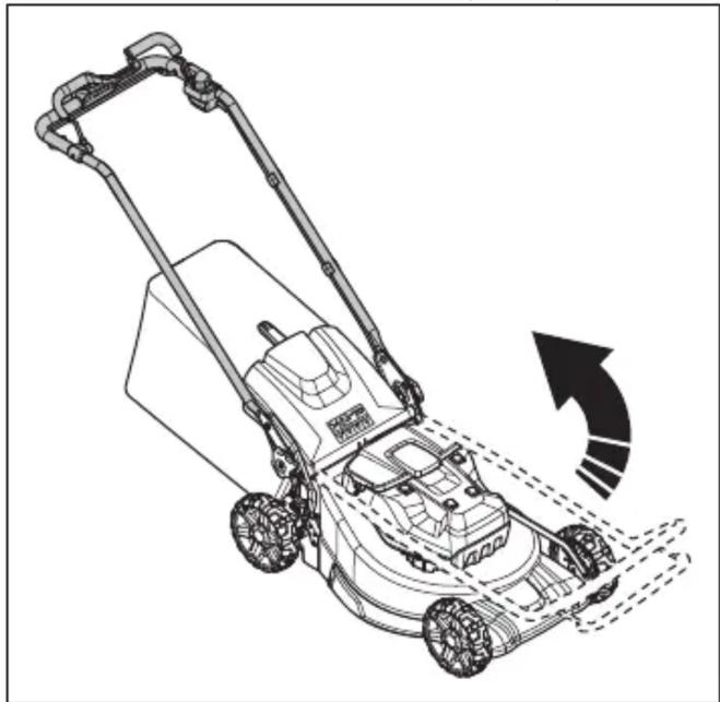 HUSQVARNA LB 553iV - Nastavenie výrobku do prevádzkovej polohy (LC 551iV) - 1