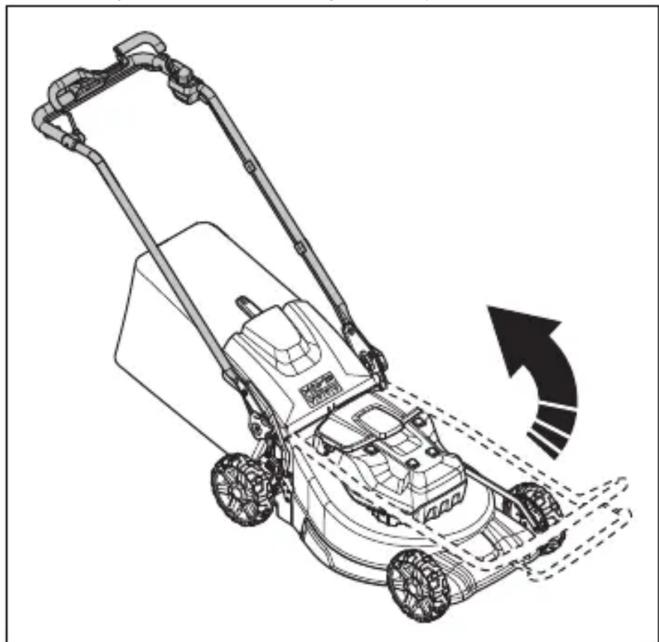 HUSQVARNA LB 553iV - Ürünü çalıştırma konumuna getirme (LC 551iV) - 1