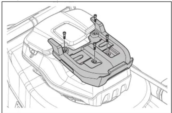 HUSQVARNA LB 553iV - Pentru a instala și demonta bateria multiplă (accesoriu) - 2