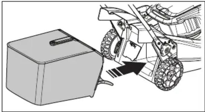 HUSQVARNA LB 553iV - A fügyűjtő doboz felszerelése (LC 551iV) - 3