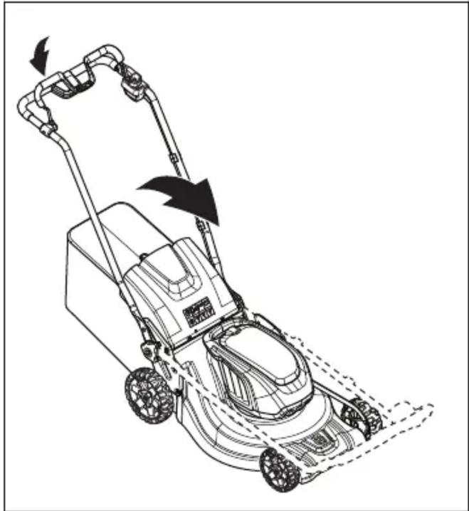HUSQVARNA LB 553iV - Ρύθμιση του προϊόντος στη θέση μεταφοράς (LC 551iV) - 2