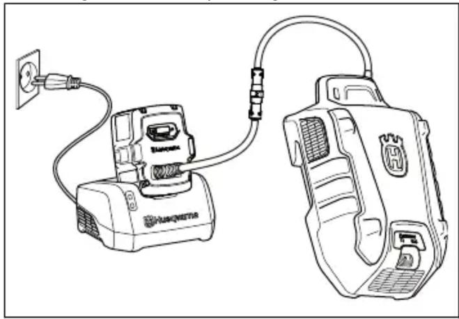 HUSQVARNA LB 553iV - Multiaku laadimine - 1