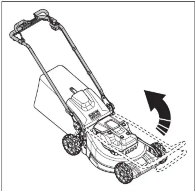 HUSQVARNA LB 553iV - 将产品设置在工作位置 (LC 551iV) - 1