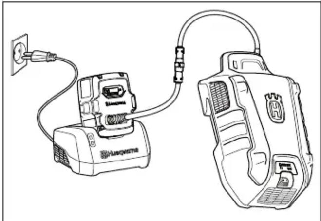 HUSQVARNA LB 553iV - За зареждане на мулти акумулатора - 1