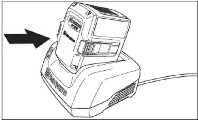HUSQVARNA LB 553iV - 为电池充电 - 2