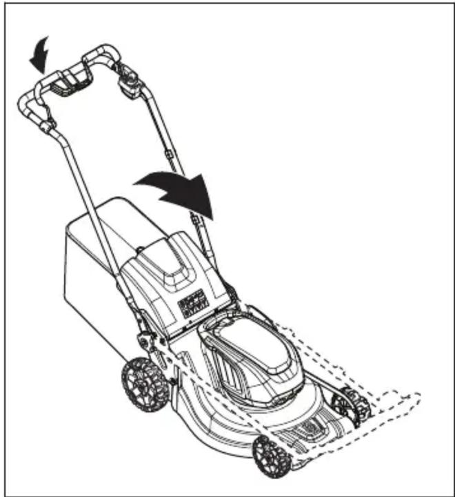 HUSQVARNA LB 553iV - So bringen Sie das Gerät in die Transportposition (LC 551iV) - 2