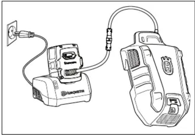 HUSQVARNA LB 553iV - Multiakun lataaminen - 1