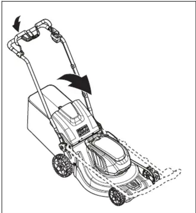 HUSQVARNA LB 553iV - За да зададете продукта в положение при транспортиране (LC 551iV) - 2
