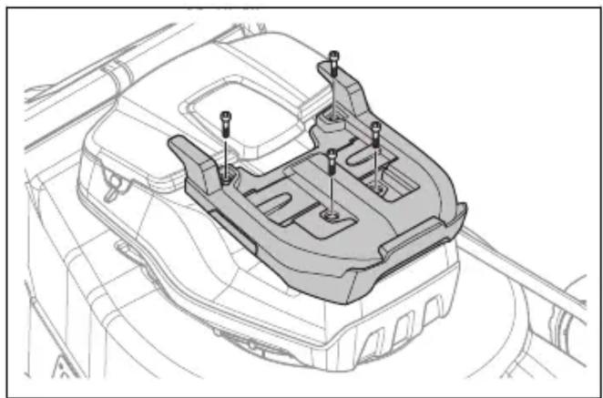HUSQVARNA LB 553iV - マルチバッテリー(アクセサリー)の取り付けと取り外し - 2