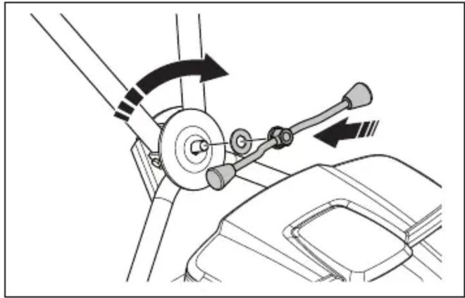 HUSQVARNA LB 553iV - Montáž rukoväti (LB 548i, LB 553iV) - 1