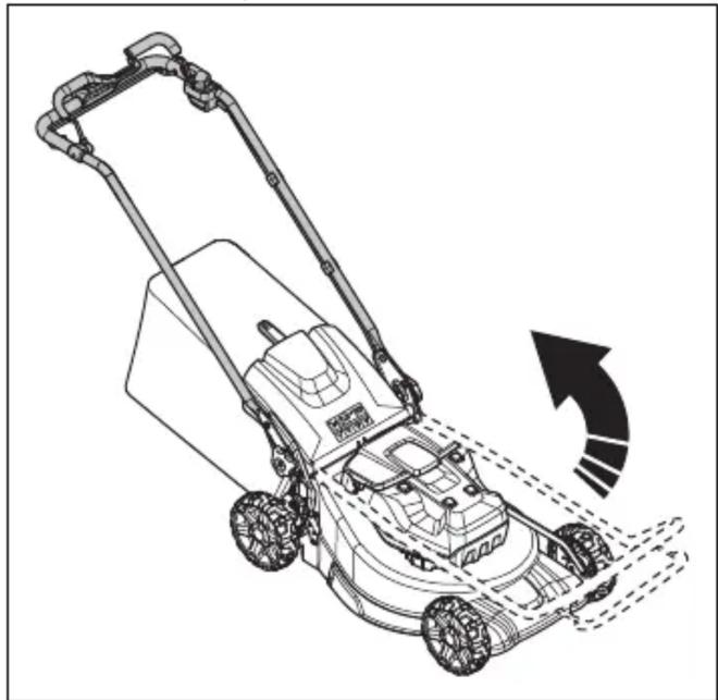 HUSQVARNA LB 553iV - Fissaggio del prodotto in posizione di funzionamento (LC 551iV) - 1