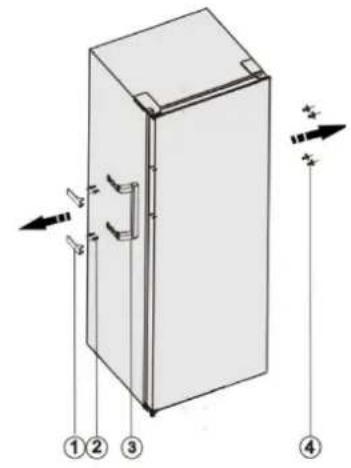 HISENSE FV298N4AWE - Het omkeren van de deur - 22
