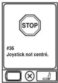 STOP #36 Joystick not centré.