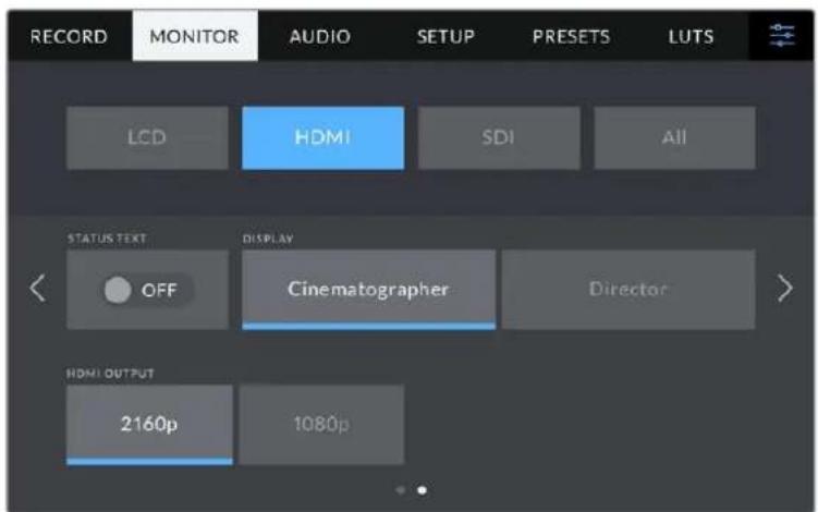 Blackmagic Design Studio Camera 4K Pro - Configurações de Monitoramento HDMI - Págnina 2 - 1
