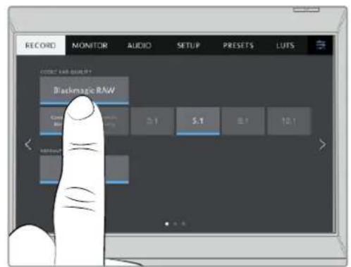 Blackmagic Design Studio Camera 4K Pro - Menu Settings - 2