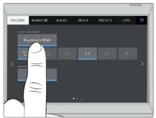 Blackmagic Design Studio Camera 4K Pro - Menu de Configurações - 2