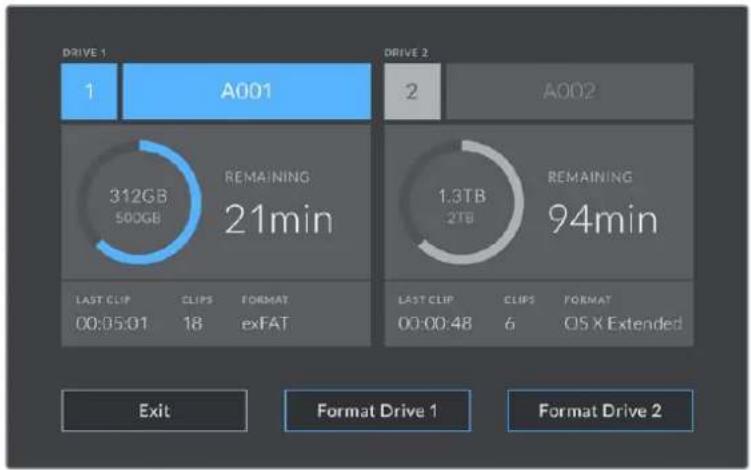 Blackmagic Design Studio Camera 4K Pro - 錄画可能時間 - 2