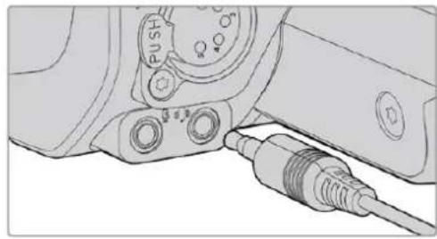 Blackmagic Design Studio Camera 4K Pro - Connecting a Talkback Headset - 2