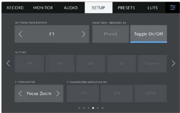 Blackmagic Design Studio Camera 4K Pro - Setup Settings Pages 4 and 2 - 1
