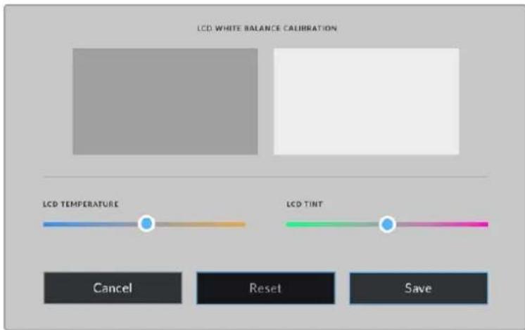 Blackmagic Design Studio Camera 4K Pro - Calibracao do Balanco de Branco do LCD - 1