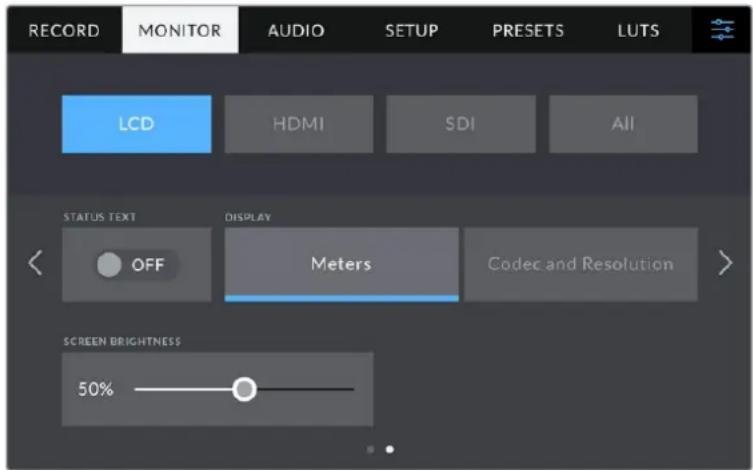 Blackmagic Design Studio Camera 4K Pro - Configurações de Monitoramento LCD - Págnina 2 - 1