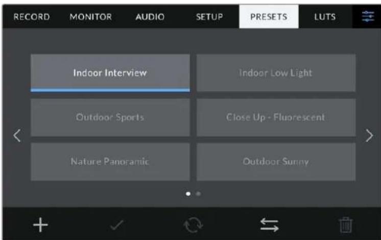Blackmagic Design Studio Camera 4K Pro - Impostazioni predefiniti - 1