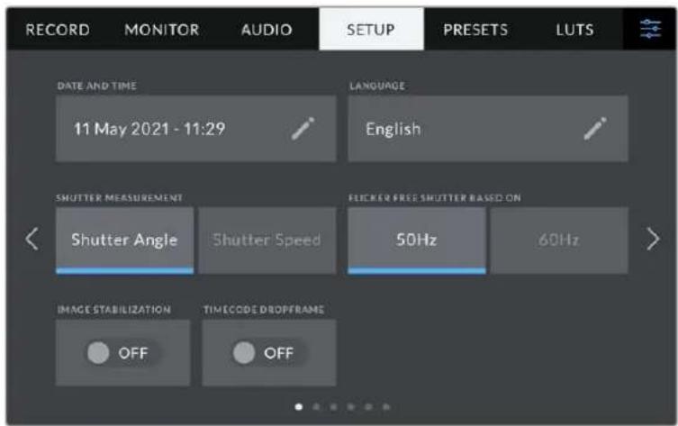Blackmagic Design Studio Camera 4K Pro - Ajustar Configurações - 1