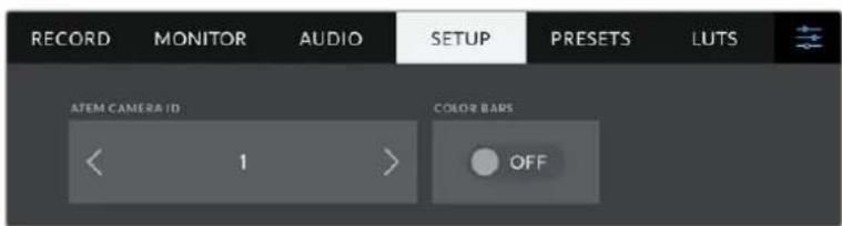 Blackmagic Design Studio Camera 4K Pro - Assegnare un ID ATEM alla camera - 1