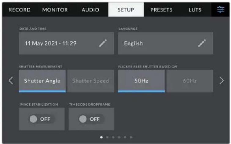 Blackmagic Design Studio Camera 4K Pro - Impostazioni generali - 1