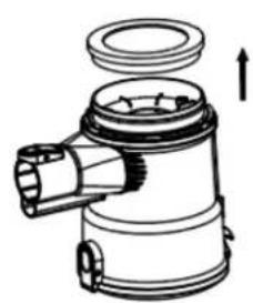 Emerio UVC121660.7 - How to clean the dust cup filter: - 2