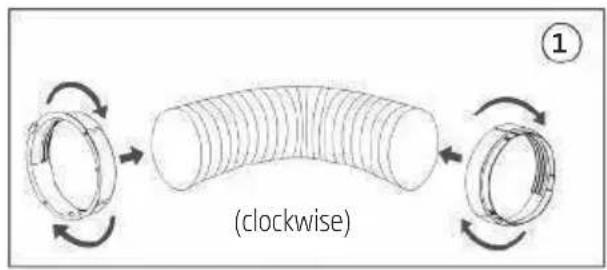 BEKO BP109AH - Introduction to exhaust hose installation - 1