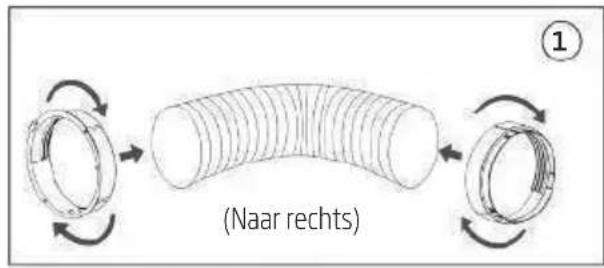 BEKO BP109AH - Introductie van de installmentie van de uitlaatslang - 1