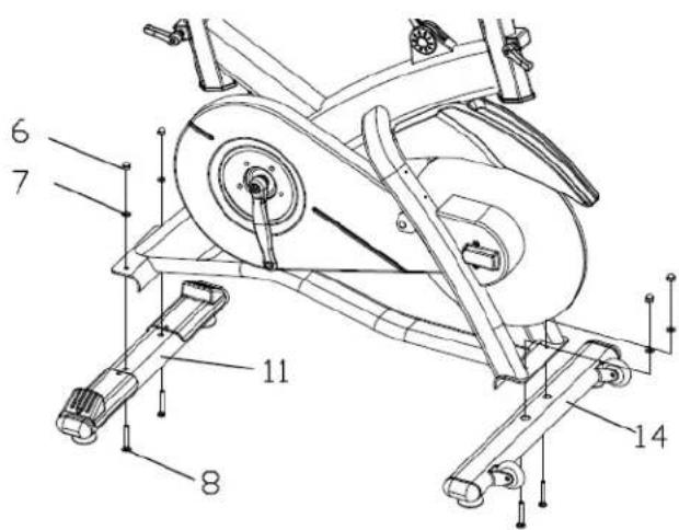 BH FITNESS LK700IC - STEP 1. ATTACHING THE STABILIZERS - 1
