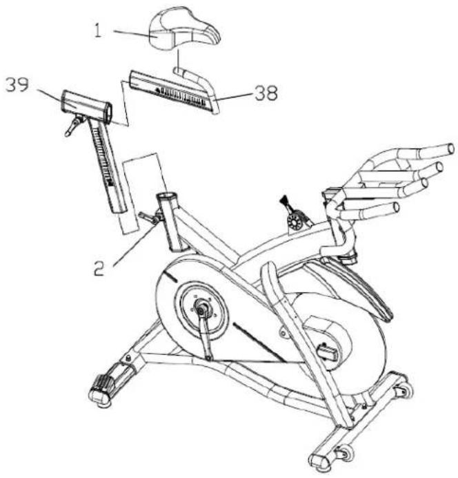BH FITNESS LK700IC - ÉTAPE 4. INSTALLEZ LE SIÈGE - 1