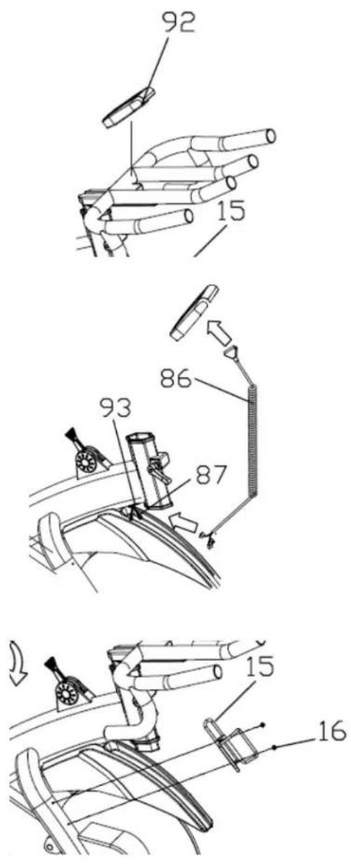 BH FITNESS LK700IC - STEP 7. ATTACHING THE WATER BOTTLE - 1