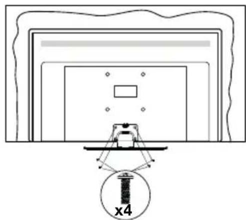 PANASONIC TX55JXW604 - Assembling the pedestal - 3