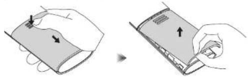 Airpulse A300 - Installer/remplacer les piles de la télécommande - 1