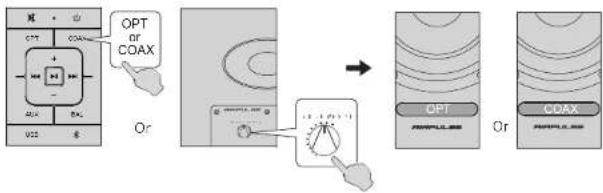 Airpulse A300 - Optical or coaxial Input Mode - 2