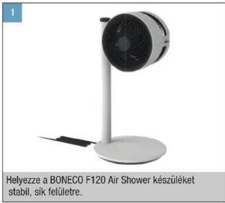 BONECO F120 - ELSÖ LEPÉSEK - 1