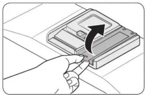 SAMSUNG DW50R4051BB - Einfüllen des Klarspülers - 1