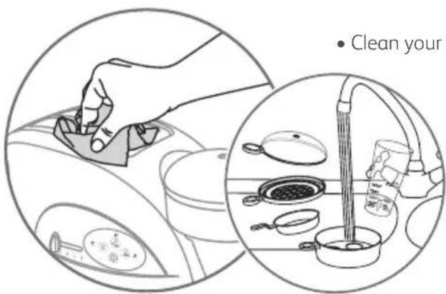 TEFAL Toast'N Egg TT5501 - Before using your appliance for the first time - 2