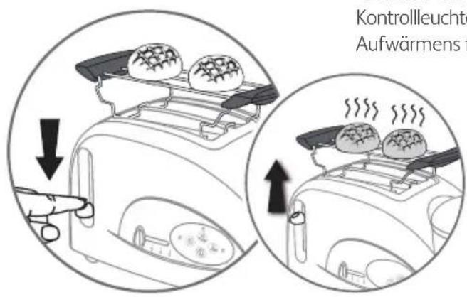 TEFAL Toast'N Egg TT5501 - Aufwärmen von Croissants, Brötchen, Feingebäck - 8