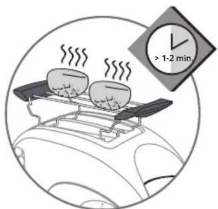TEFAL Toast'N Egg TT5501 - Varme opp horn, rundstykker og boller - 9