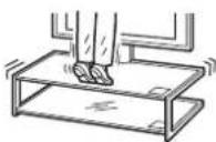 SONY SUFL61 - No permita que los niños se suban en el soporte para TV ni que gateen por las repisas. - 2