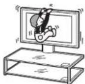 SONY SUFL61 - Luta dig inte mot aller hang på TV-apparaten;när den ar fasp vid TV-stativet. - 1