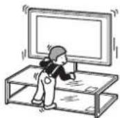 SONY SUFL61 - Veiliez à ce que les enfants ne grimpent pas sur le support TV et empêchez-les de se fauiller entre les étagères. - 1