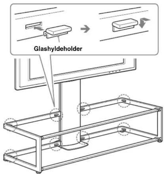SONY SUFL61 - Monter de otte glashyldeholderepa rammen. - 1