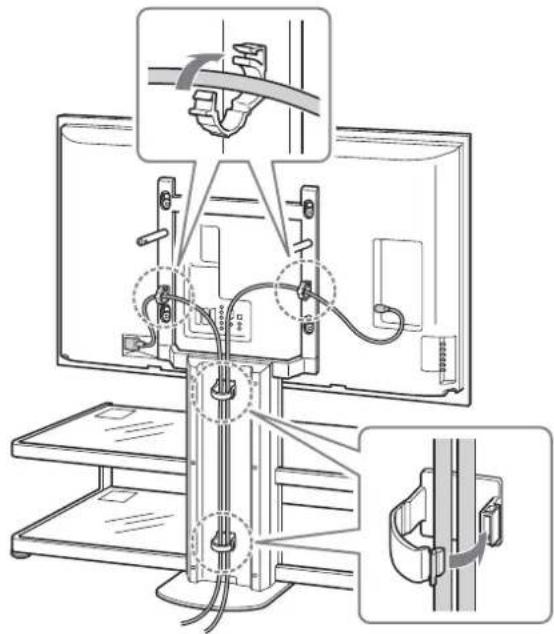 SONY SUFL61 - Connect the AC power cord and other cables to the TV. - 1
