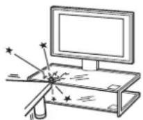 SONY SUFL61 - Schützen Sie das Glas vor heftigen Stößen. - 2