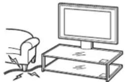 SONY SUFL61 - Zorg ervoor dat het netsnoor en de verbindingskabel nichtbeklemd raken. - 1